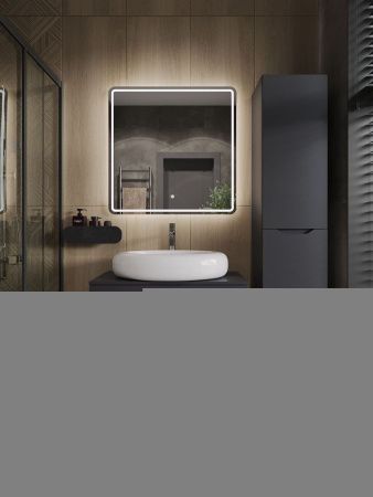 Тумба с раковиной Orange Line Li-80TugMDF+B08-640W 80х50