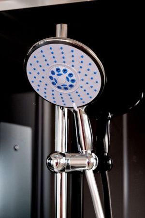 Душевая кабина AvaCan B90SBLACK 90х90 четверть круга с крышей ориентация универсальная