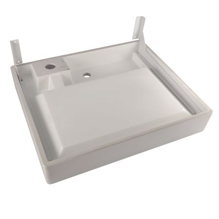 Раковина из искусственного камня Reflexion Tetra RF6050TE 60х50 над стиральной машиной цвет белый 1 отверстие под смеситель