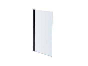 Душевая шторка на ванну Aquatek ДЕЛЬТА AQ DEL SBA 08015BL 80х150 стекло прозрачное профиль черный ориентация универсальная