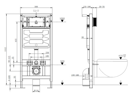 Инсталляция для унитаза Allen Brau 9.11101.20