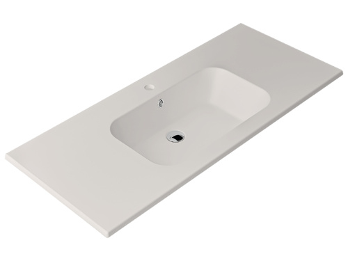 Раковина из санфаянса Berloni Bagno LAVQADINCXR57 100 (000TC106AD) 106х52 встраиваемая цвет белый