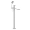 Смеситель для ванны Gessi Rilievo 59131#279 напольный белый (внешняя часть)