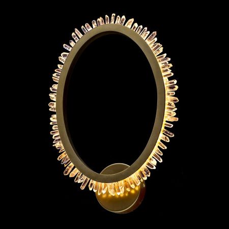 Светильник настенный Delight Collection Quartz Halo (Куартз Хало) MB20020154-1A satin gold