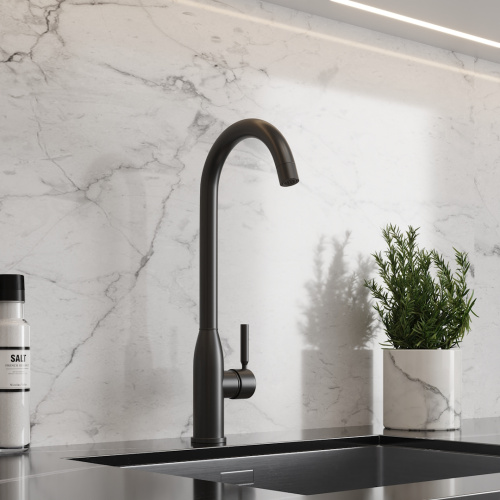 Смеситель для кухни Teymi T10224 на мойку черный - фото 5