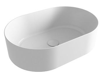 Раковина керамическая Olympia Open OPE42OV60001 60х40 накладная цвет белый глянцевый