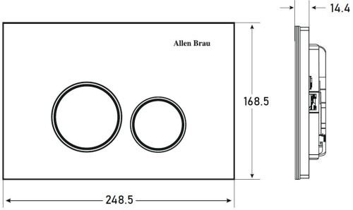 Клавиша смыва пневматическая Allen Brau Priority 9.20005.20 цвет белый - фото 5