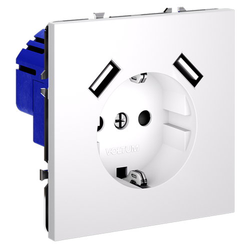 Розетка с USB VOLTUM S70 VLS040402 - фото 4