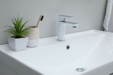 Раковина керамическая Aquanet Ирис 00301805 80х50 полувстраиваемая цвет белый 1 отверстие под смеситель