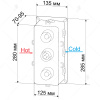 Смеситель для душа RGW Shower Panels (Шоувер панелс) 21140541-11 встраиваемый в стену хром с термостатом