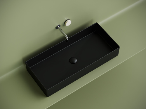Раковина Ceramica Nova ELEMENT 80 см CN6072MB накладная цвет черный матовый - фото 3