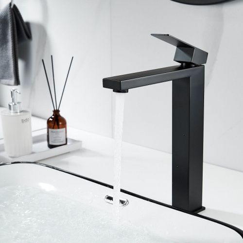 Смеситель для раковины Shevanik S7011H на столешницу черный - фото 5