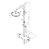 Душевая стойка Damixa Scandinavian Pure 936780300 настенная цвет черный Душевая стойка Damixa Scandinavian Pure 936780300 настенная цвет черный