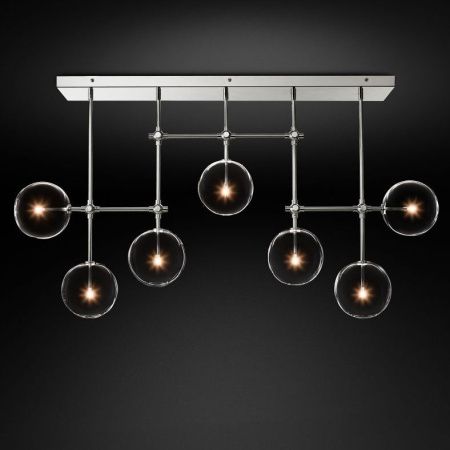 Светильник потолочный Delight Collection Globe Mobile (Глобе Мобиле) KG0835P-7A chrome