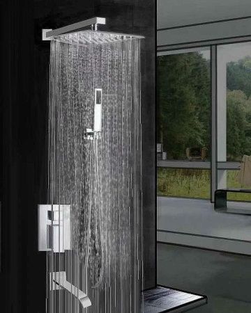 Душевая система ALMAes Liros TVZ-0876 встраиваемая в стену цвет хром