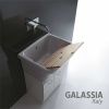 Раковина из сантехнического фарфора Galassia Iside 2001 60х50 накладная цвет белый