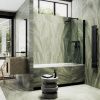 Душевая шторка на ванну Maybah Glass MGV-782-6 70х140 стекло прозрачное профиль черный ориентация универсальная