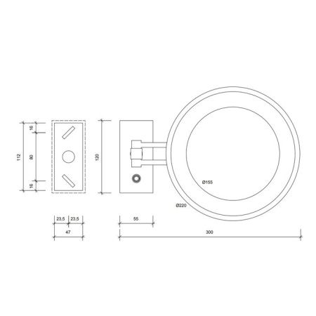 Косметическое зеркало Decor Walther 0122182