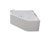 Ванна акриловая гидромассажная SSWW A2202DGSP 150х150 угловая четверть круга с каркасом
