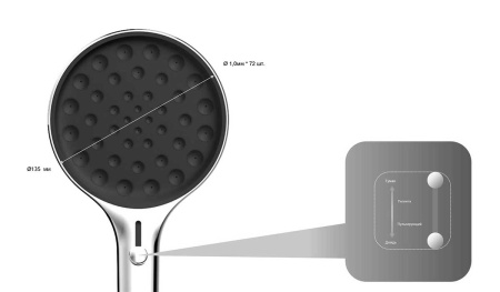 Душевой гарнитур Vincea Inspire VSHN-3I2HCH настенный хром