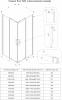 Душевой уголок Veconi Evo E3-CH-100100-01-C9 100х100 стекло прозрачное профиль хром без поддона