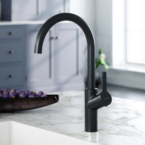 Смеситель для кухни Damixa Eclipse 310720300 на раковину/на столешницу черный