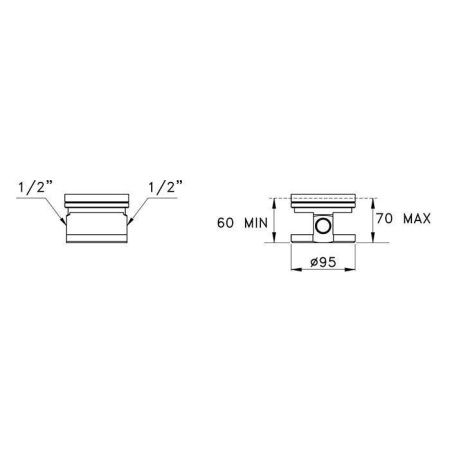 Встраиваемая часть напольного смесителя для раковины Stella Sirius UN015500000