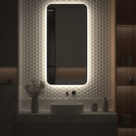 Зеркало с подсветкой Defesto AURA DF 2968R 60х120 подвесное