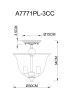 Люстра на штанге Arte Lamp BELL (БЕЛЛ) A7771PL-3CC