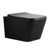 Унитаз подвесной Bond Cube F04-108 черный с сиденьем микролифт безободковый душевой смыв