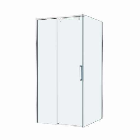 Душевой уголок BelBagno SOFT CLOSE-1 SOFT_CLOSE-1-A-1-100-C-Cr 100х100 стекло прозрачное профиль хром без поддона