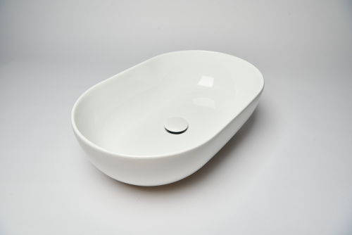 Раковина из сантехнического фарфора Galassia Dream 7308 60х38 накладная цвет белый - фото 5