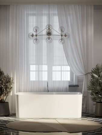 Ванна акриловая Sancos Sigma FB15 170х80 отдельностоящая прямоугольная с каркасом