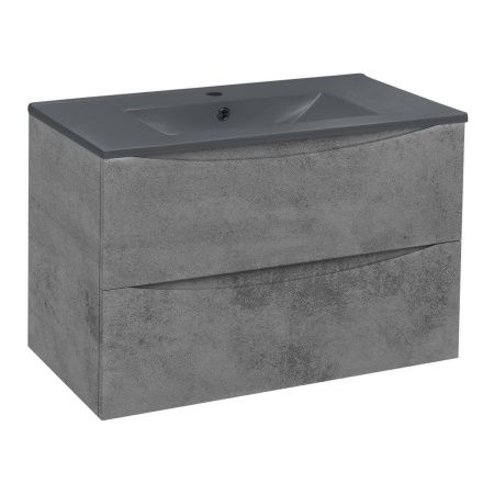 Тумба под раковину Vincea Mia VMC-2MC800BT 80х50 подвесная цвет серый