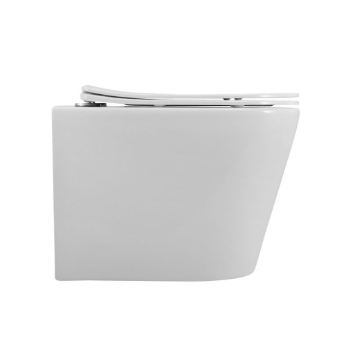 Унитаз подвесной Art&Max Tito AM2380CHRV/SC белый с сиденьем микролифт смыв торнадо - фото 2