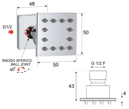 Форсунка гидромассажная Remer QX34JET