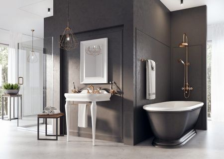 Смеситель Webert Karenina KA700102010 на раковину золото