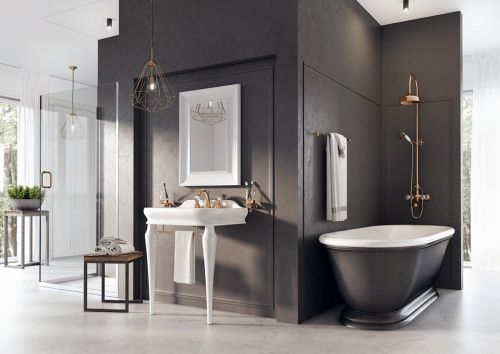 Смеситель Webert Karenina KA700102010 на раковину золото - фото 4