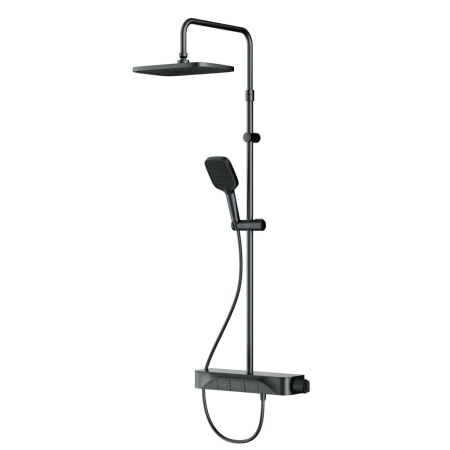 Душевая стойка Am.Pm Func F078F222 настенная цвет черный с термостатом