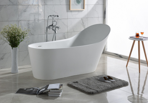 Ванна из искусственного камня Timo KIRSTI KIRSTI1785R 179х76 отдельностоящая овальная - фото 3