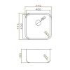 Кухонная мойка Grandex Aqua SELECT 44 2003333 45х45 цвет серый поверхность матовая