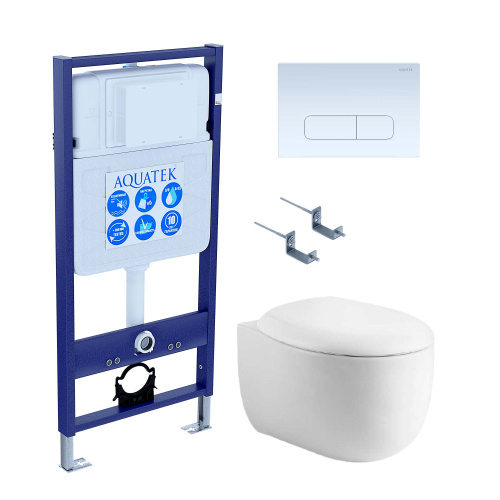 Сет унитаз + инсталляция Aquatek SET AQUATEK АЛЬТАИР cm-013 4в1