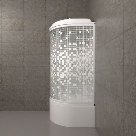 Душевая кабина Тритон Мозаика Щ0000061834 90х90 четверть круга с крышей ориентация универсальная