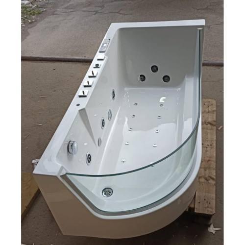 Ванна акриловая гидромассажная Frank 2015106 170х80 угловая асимметричная с каркасом - фото 3