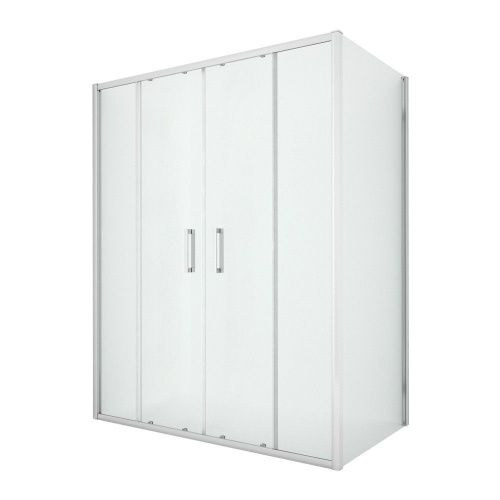 Душевой уголок New Trendy NEW CORRINA Chrome D-0185A/D-0078B 160х80 стекло прозрачное профиль хром без поддона