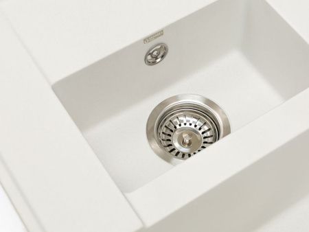 Кухонная мойка Grandex Aqua 600111 80х50 цвет белый поверхность матовая