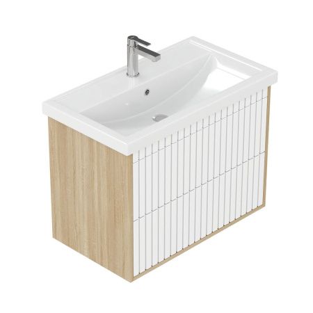 Раковина из сантехнического фарфора Onika Бергамо CDB00018485 70х50 накладная цвет белый 1 отверстие под смеситель