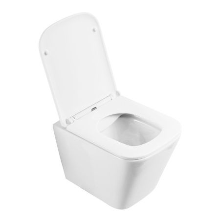 Чаша унитаза подвесная BelBagno ARDENTE-R BB520CHR цвет белый без сиденья безободковая каскадный смыв