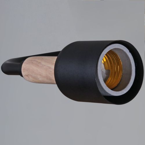 Люстра на штанге Reluce 10070-0.3-04 BK+WOOD - фото 2
