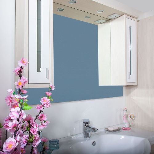 Зеркало-шкаф с подсветкой Бриклаер 4627125411984 120х20х83 подвесной цвет светлая лиственница/белый - фото 5